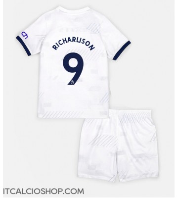 Tottenham Hotspur Richarlison Andrade #9 Prima Maglia Bambino 2023-24 Manica Corta (+ Pantaloni corti)